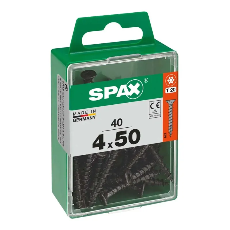 Vite Spax testa multipla svasata t-star plus t20 zincatura nera m 40 pz Hete Deal