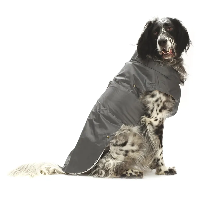 Cappotto impermeabile cani Montreal dorso 45 cm grigio Speciale Aanbieding