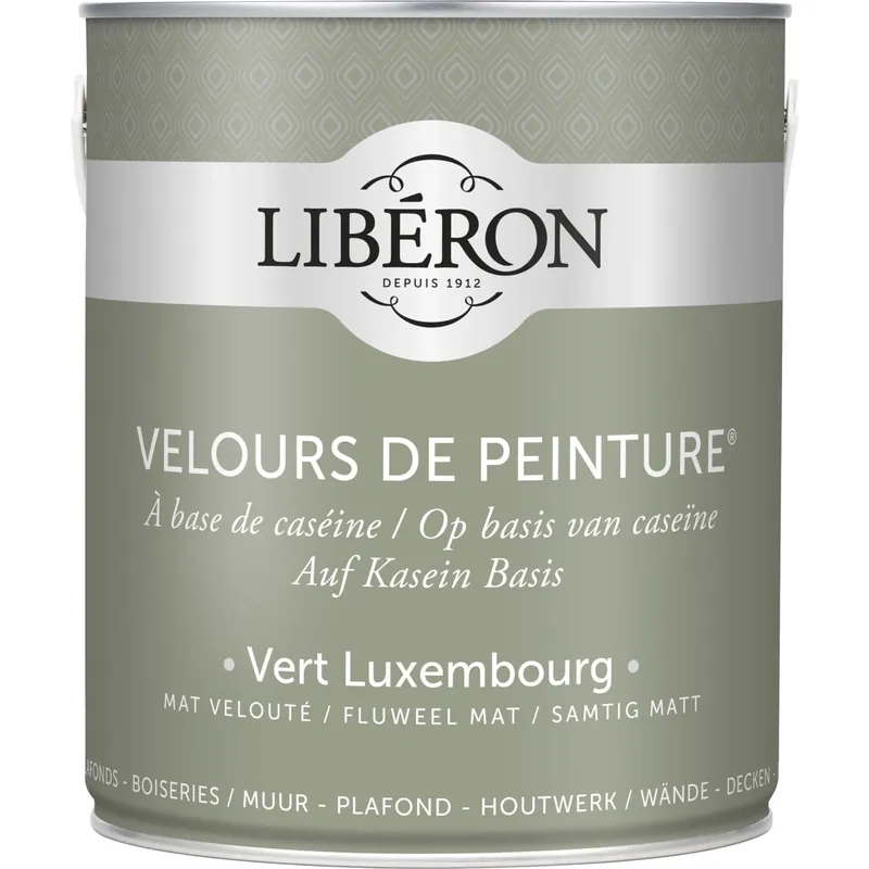 Idropittura lavabile Velours de Peinture Liberon Vert Luxembourg 2,5 L Superprijs
