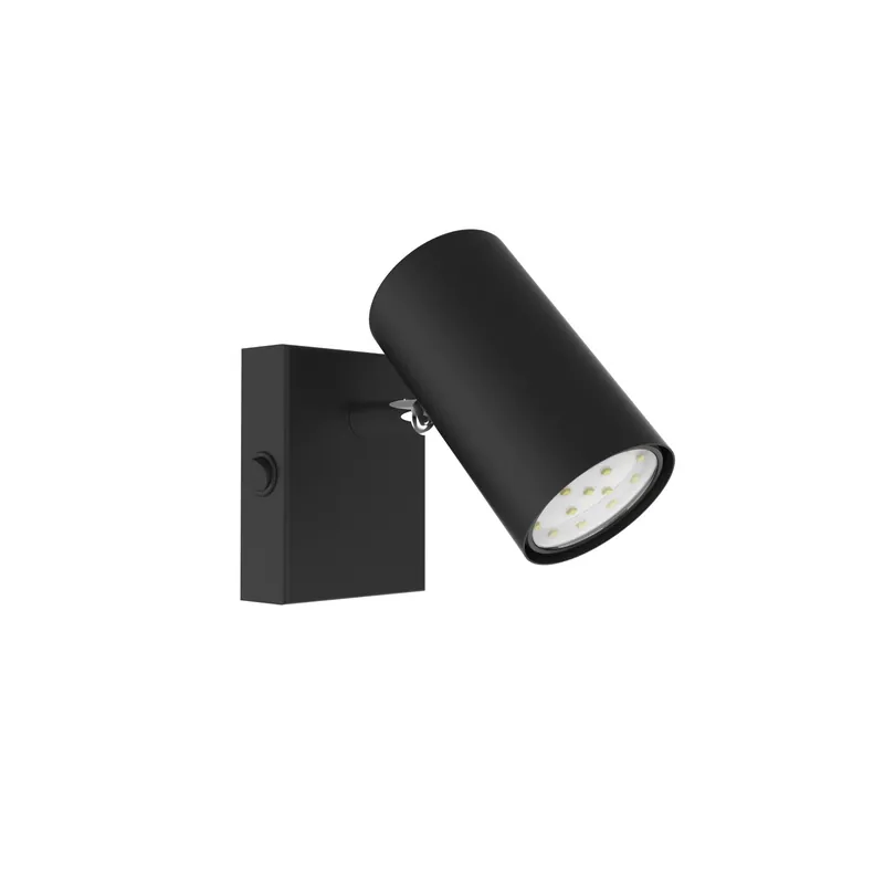 Faretto Globo Robby 1 luce nero opaco 70x100 mm Dagaanbieding