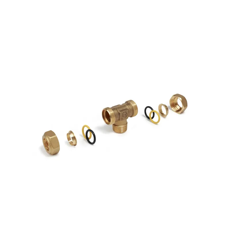 R568 Raccordo a T filettato maschio per tubi in rame 1/2 x 16 Snelle Levering