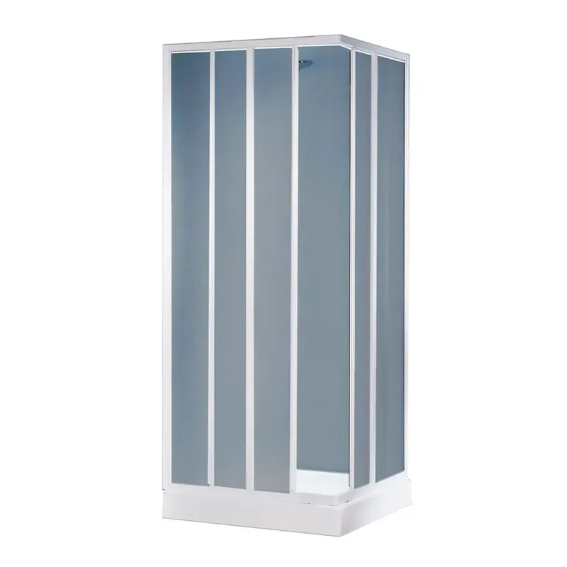 Direct Beschikbaar Chiusura doccia GCayman ad angolo 70-80/70-80 cm bianco/crilex