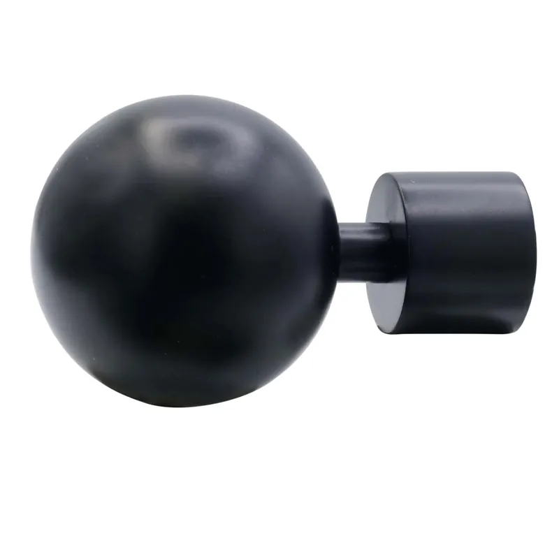 Terminale per bastone tenda Ball classic nero opaco Ø 2 cm 2 pz Meest Verkocht