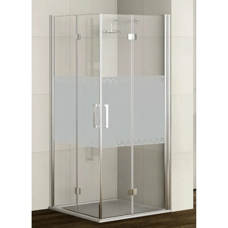 Lato angolo pieghevole dx doccia Real 87,5/89 cm argento Favoriet