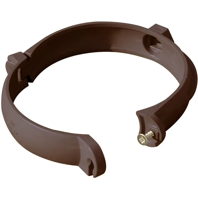 Collarini per tubo pluviale in PVC marrone Ø 63 mm 3 pz Merkproduct