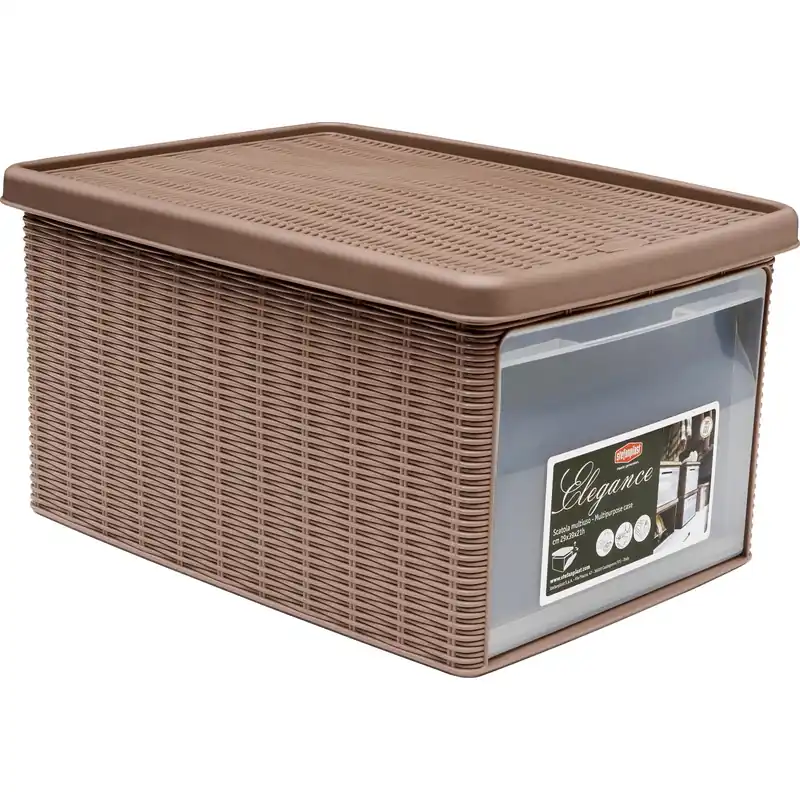 Populair Contenitore Stefanplast Elegance M 29x39x21 cm tortora