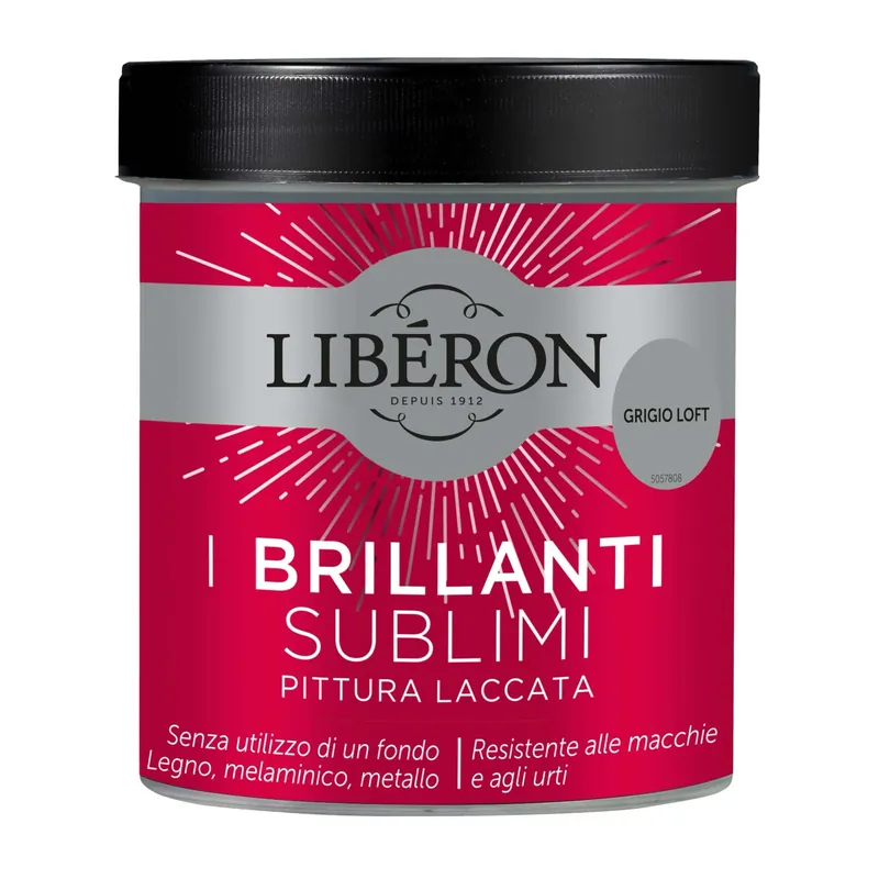 Pittura Laccata I Brillanti Sublimi Grigio loft 0,5 l Hoge Kwaliteit