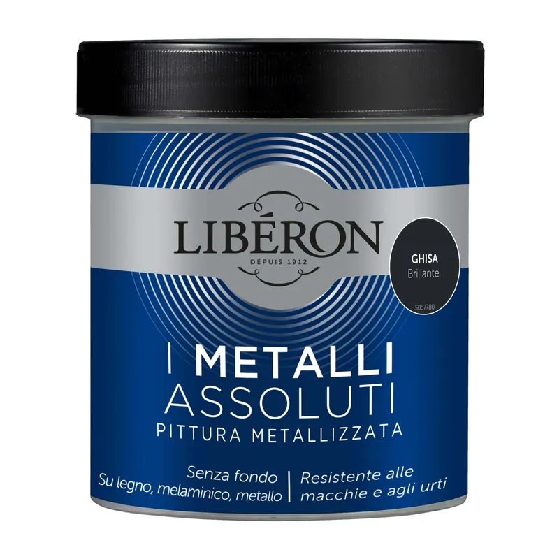 Beperkte Voorraad Pittura Metallizzata I Metalli Assoluti Ghisa brillante 0,5 l