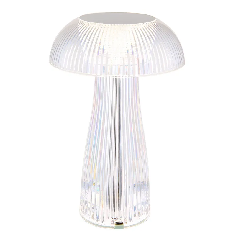 Superprijs Lampada da tavolo Globo Gixi in plastica 25 cm chiaro