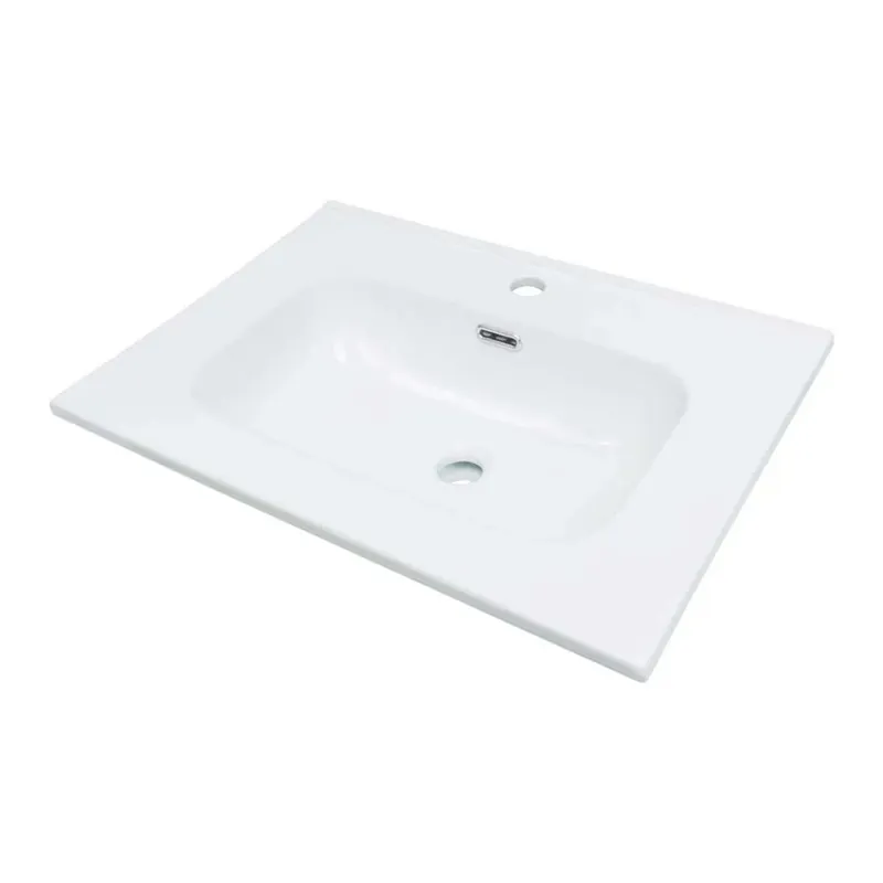Fabrieksprijs Lavabo da incasso ovale Bauta Idrostile foro rubinetto bianco