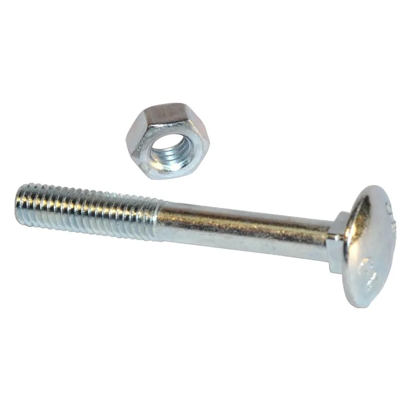 Gratis Retour Vite DIN 603 in acciaio zincato testa tonda 6 mm x 60 mm 6 pz
