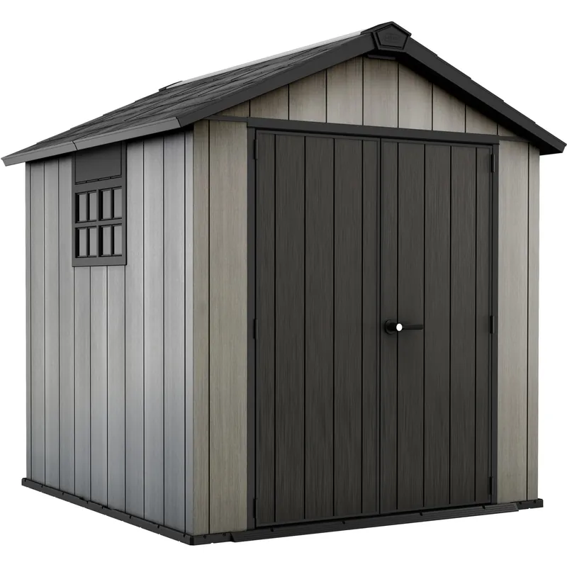 Beperkt Aanbod Casetta da giardino Keter in resina Oakland sp. 20 mm grigio 4,5 m²