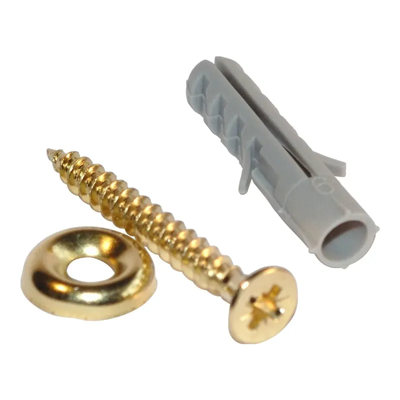 Tassello battiscopa in ottone lucido Ø foro 6 mm 20 pz Korting