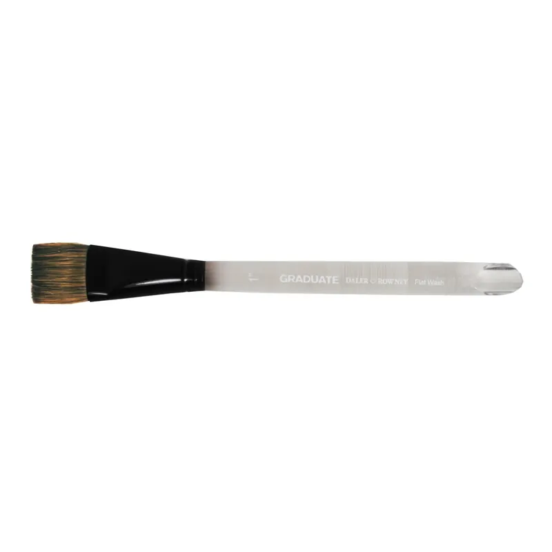 Pennello piatto Daler-Rowney Graduate Flat Wash pony e fibre sintetiche 1" Alleen Vandaag