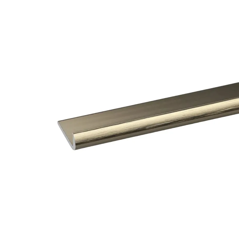 Merkproduct Profilo unghietta 1 m x 18 mm titanio spazzolato