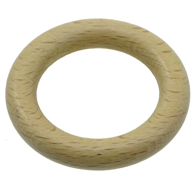 Hete Deal Anello in legno per bastone tenda naturale Ø 23 mm 8 pz