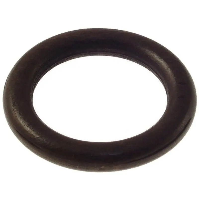 Anello in legno per bastone tenda noce Ø 35 mm 8 pz Premium
