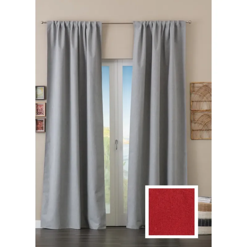 Tenda arredo Stoccolma L 135 x H 290 cm bordeaux Bestel Nu
