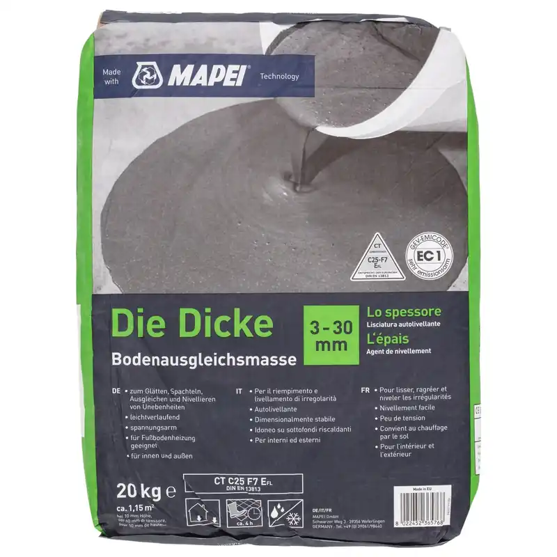Autolivellante "Lo Spessore" 3-30 mm 20 kg Exclusieve Aanbieding