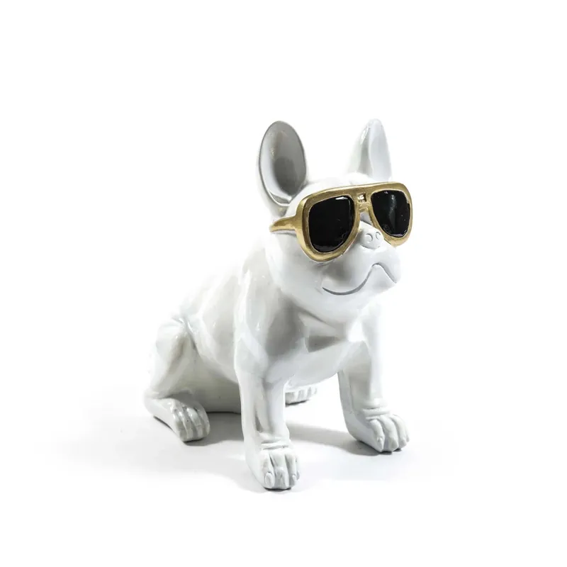 Bulldog in resina 12,5x21xH21 cm assortito Meest Verkocht