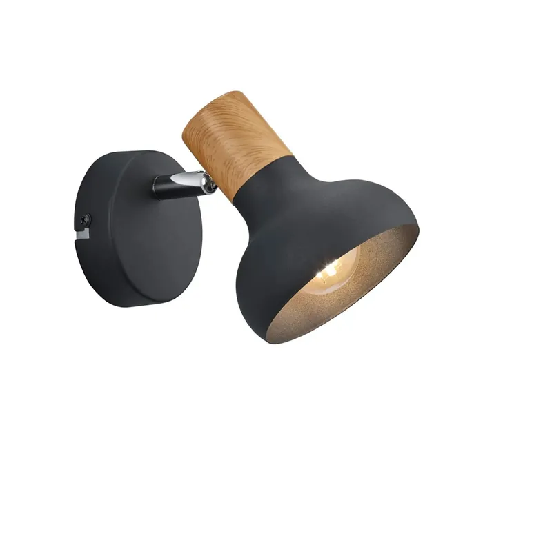 Faretto Latika 12x17x10 cm nero Weekendaanbieding
