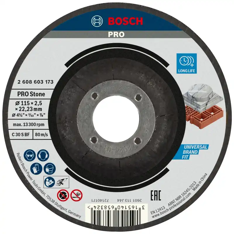 Koopje Disco da taglio Bosch Stone Ø 115x2,5x22,23 mm