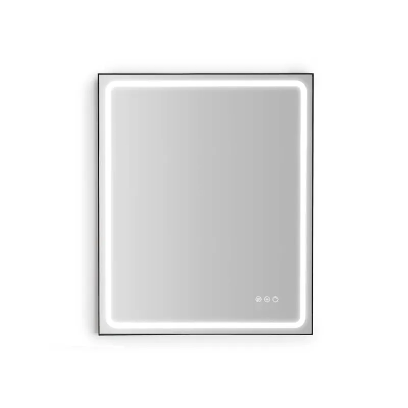 Specchio Led per Bagno Mia Dimmerabile 60x80 cm nero Direct Beschikbaar