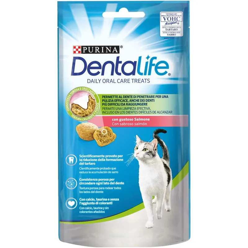 Exclusieve Aanbieding Snack per gatto Purina Dentalife al gusto di salmone 40 g