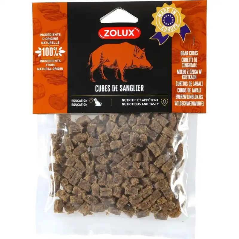 Bestel Nu Snack per cani Cubetti di cinghiale 100 g