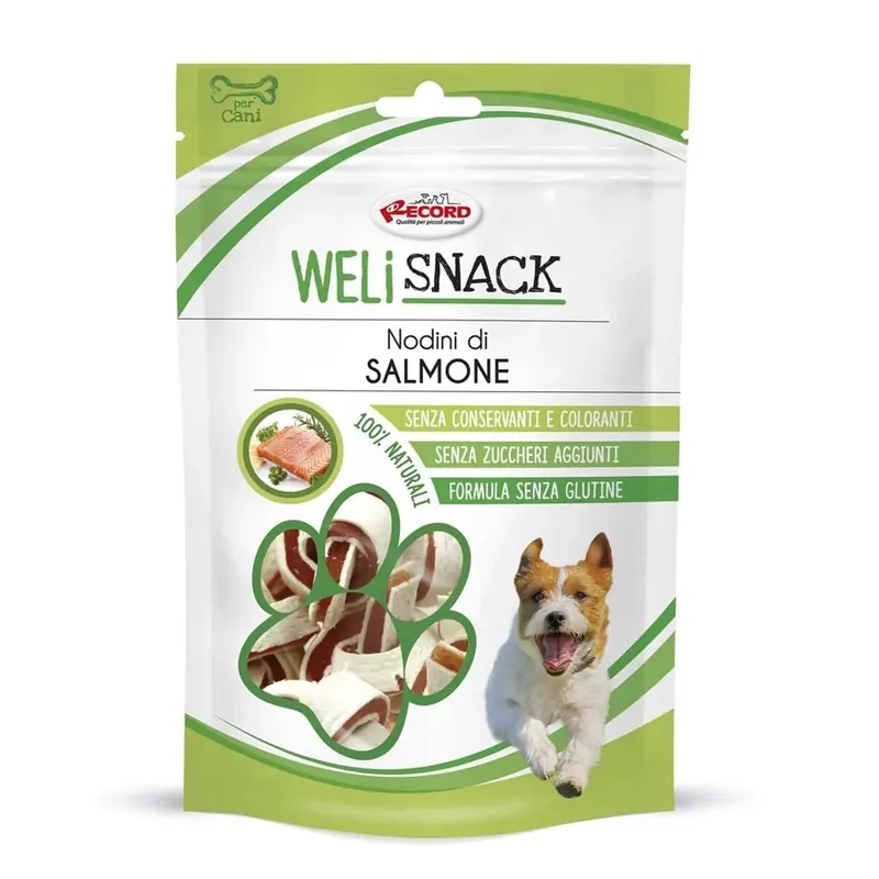 Snack naturale per cani Nodini Salmone 75 g Beste Prijs