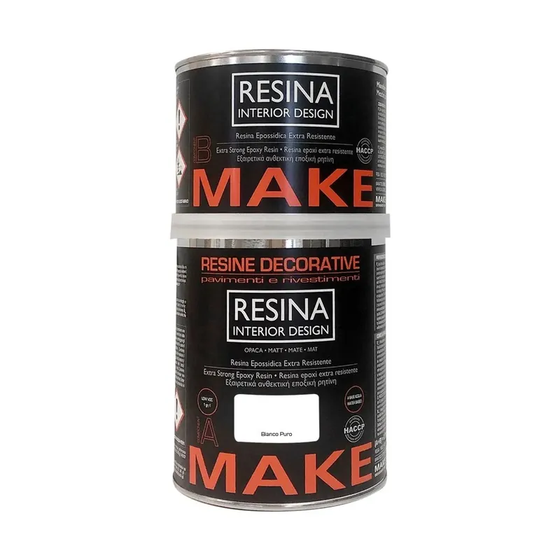 Beste Prijs Resina epossidica opaca Interior design Bianco Puro 0,75 l