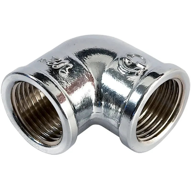 Aanbieding Gomito in ottone cromato 3/8`` FF