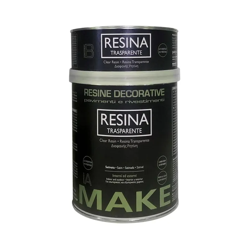 Aanbieding Resina trasparente Bicomponente a base d`acqua Satinata 0,75 l