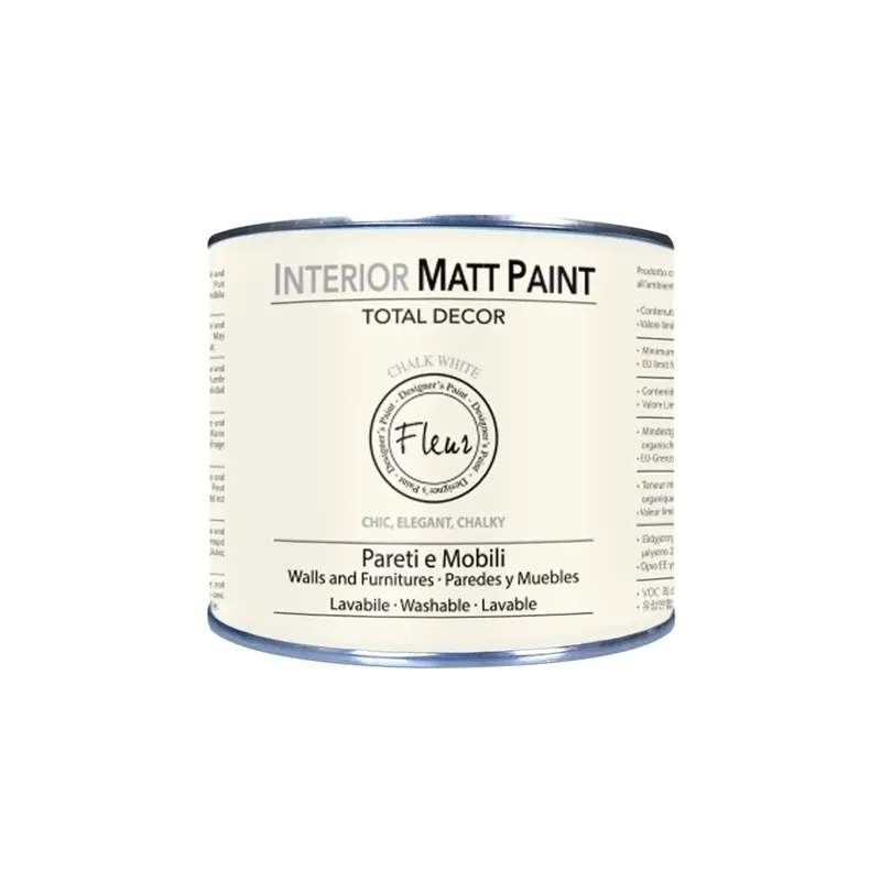 Nu Kopen Pittura interior Matt Paint Opaca F03 Chalk White 0,375 l
