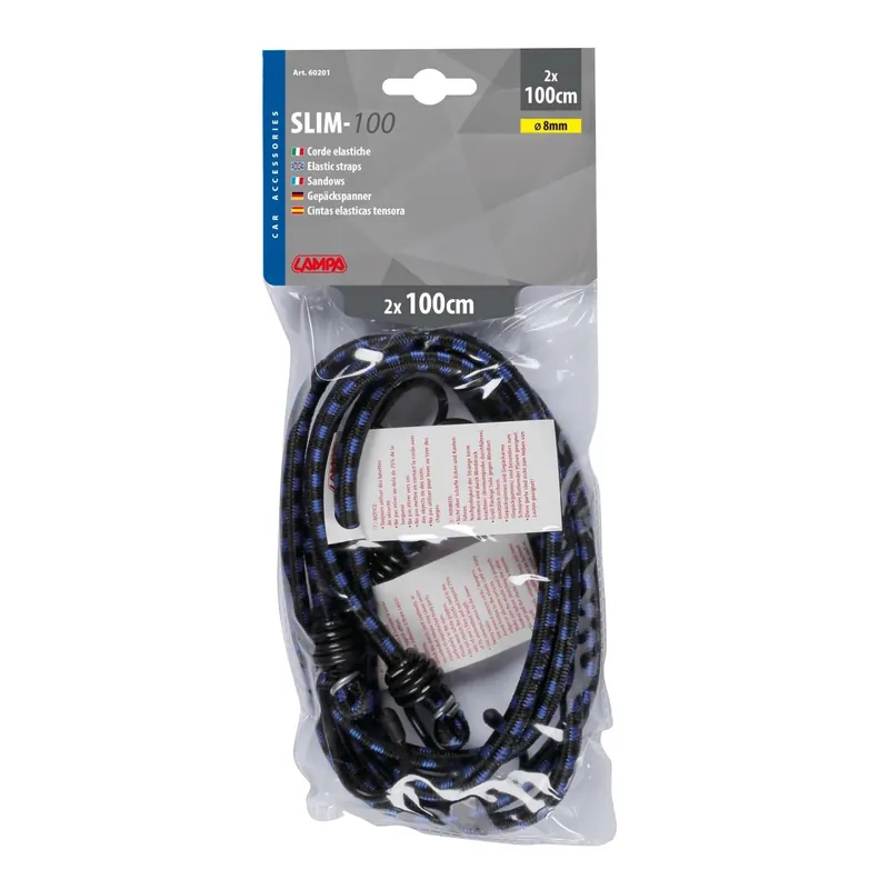 Coppia corde elastiche 100 cm slim 8 mm Meest Verkocht