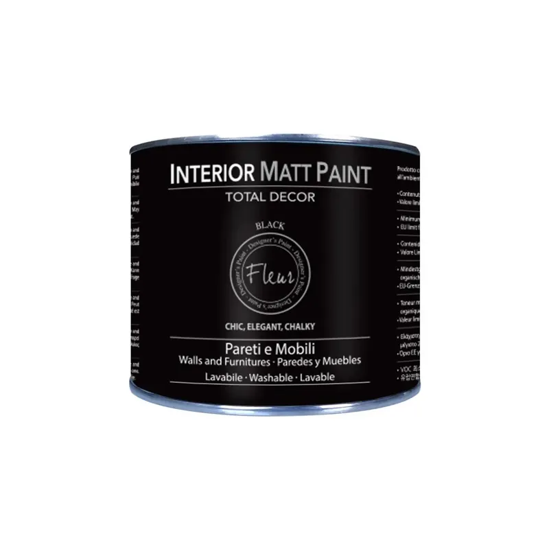 Pittura interior Matt Paint Opaca F77 Black 0,375 l Hoge Kwaliteit