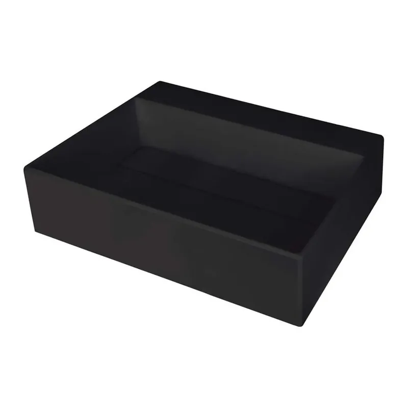 Merkproduct Lavabo da appoggio rettangolare Puerto Padre Idrostile foro rubinetto nero