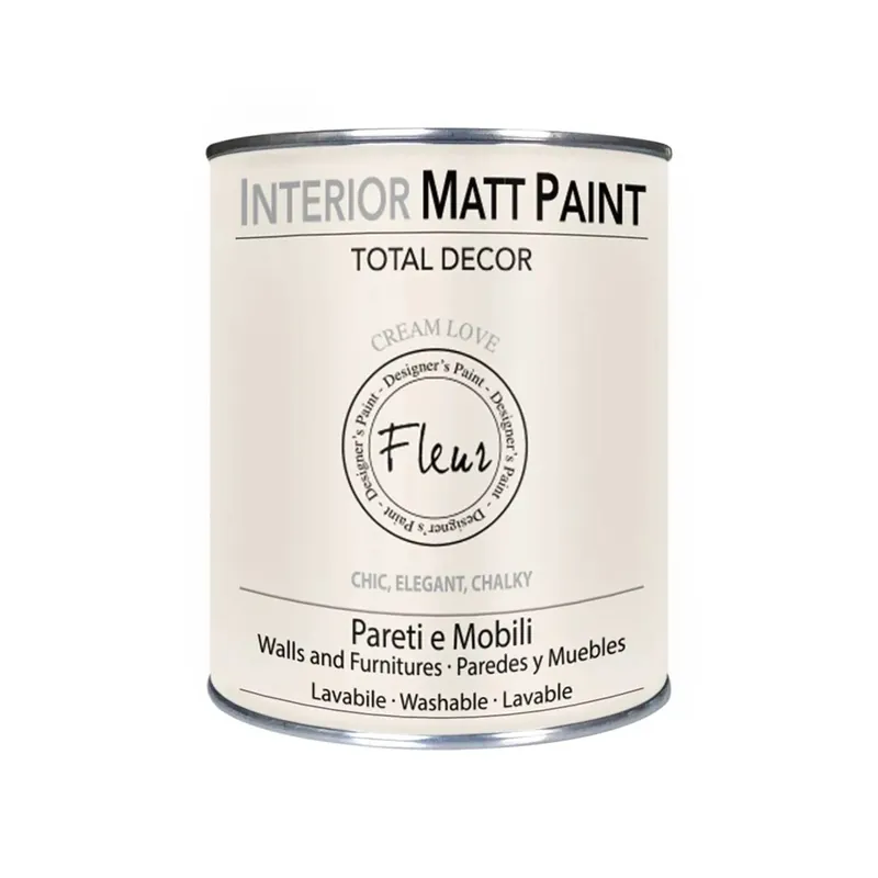 Pittura interior Matt Paint Opaca F04 Cream Love 0,750 l Snelle Levering