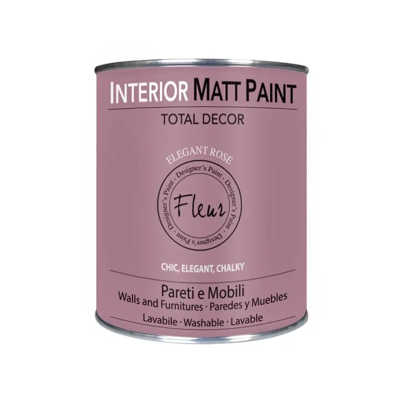 Pittura interior Matt Paint Opaca F22 Elegant Rose 0,750 l Hoge Kwaliteit