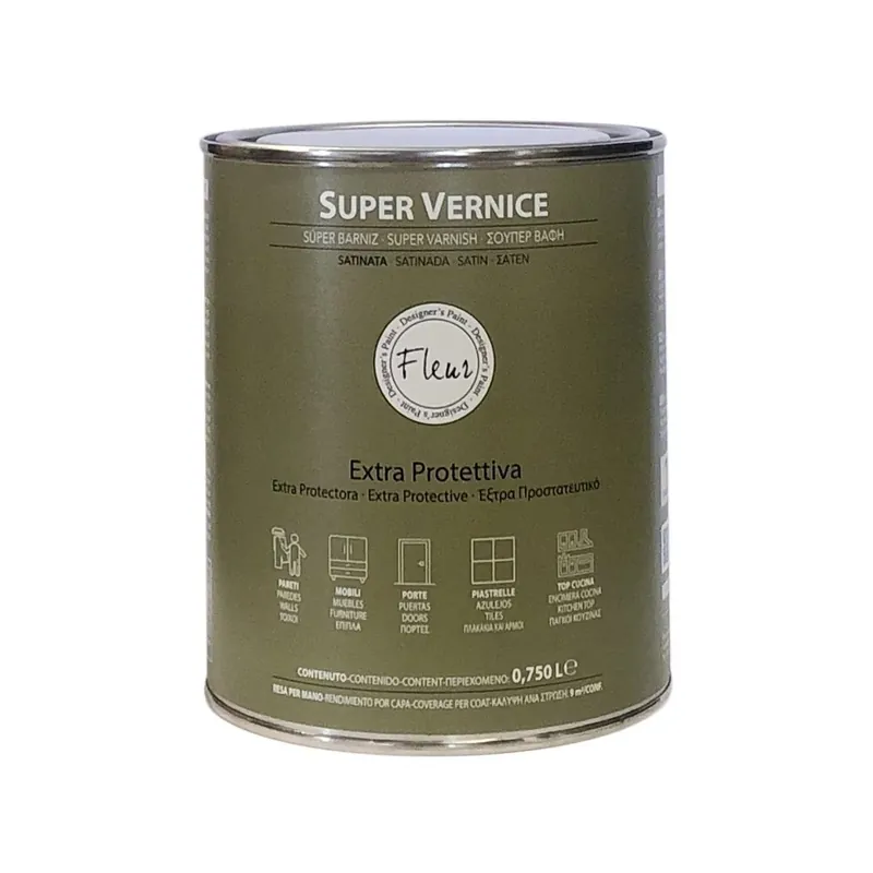 Super Vernice di Finitura monocomponente Satinata 0,750 l Alleen Vandaag