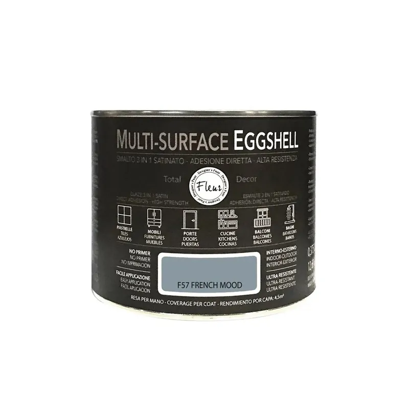 Laatste Kans Smalto Muli-Surface Eggshell satinato F57 French Mood 0,375 l