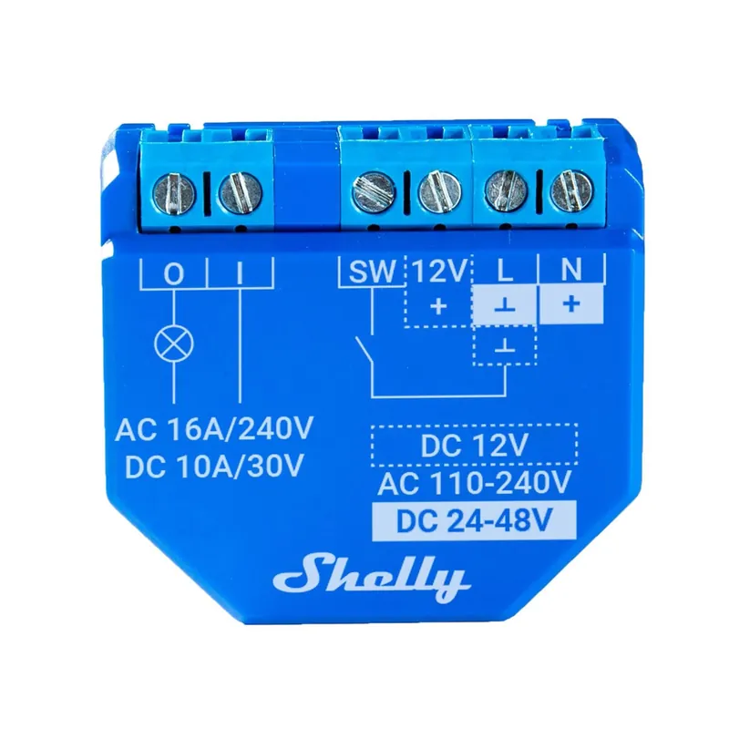 Snelle Levering Relè Smart Home Wifi e bluetooth Shelly 1 PLUS per luci ed interruttori