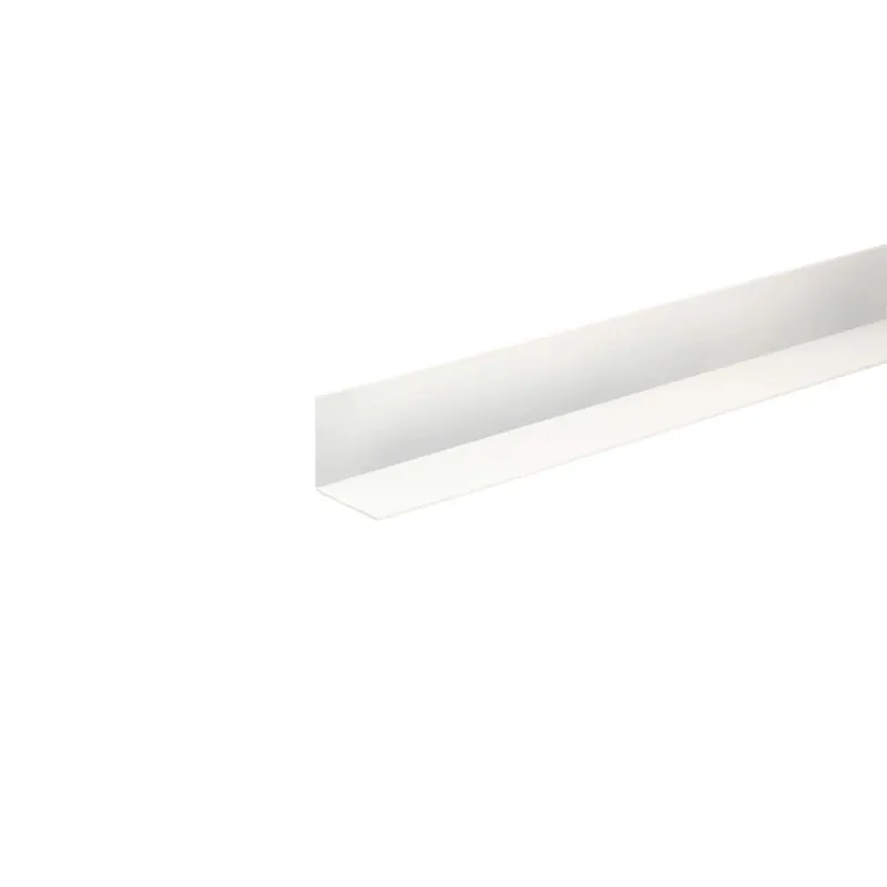 Profilo angolare 2,6 m 10x10 mm in pvc bianco opaco Betrouwbaar