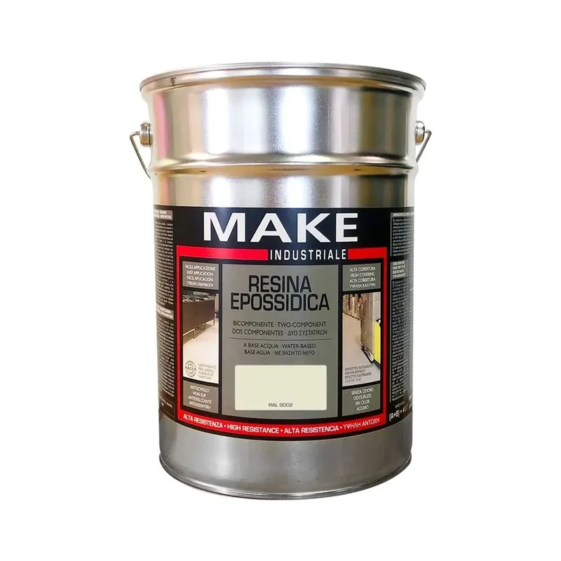 Resina epossidica industriale satinata Ral 9002 Grigio Chiaro 4 l Koopje