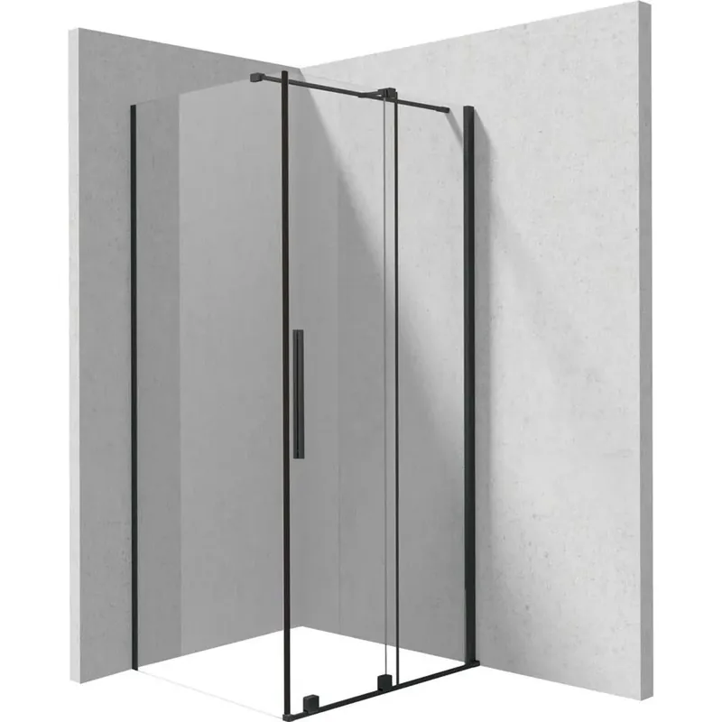 Cabina doccia rettangolare Cabaiguán Idrostile 1000x1950 mm nero Bestel Nu