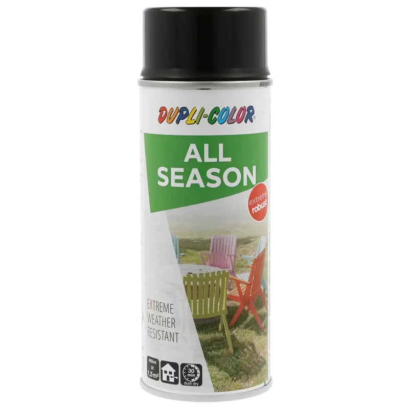 Vernice spray All Season 400 ml nero profondo RAL 9005 Gereduceerde Prijs