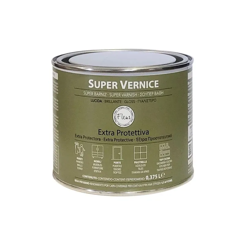 Super vernice di finitura monocomponente Lucida 0,375 l Finale Uitverkoop