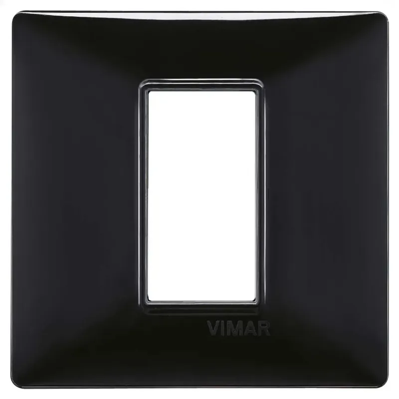 Placca Vimar 1M nero Exclusieve Aanbieding