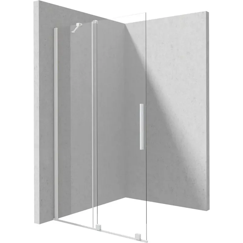 Lage Prijs Parete doccia scorrevole Cabaiguán Idrostile 1400x1950 mm bianco