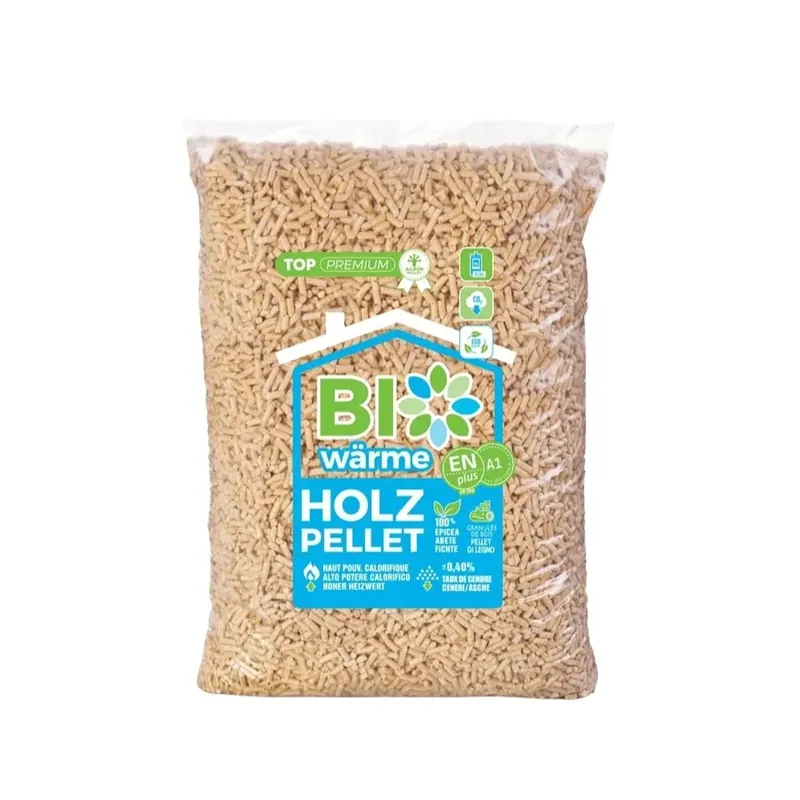 Pellet Bio Warme Holz Pellet 100% abete bianco - Sacco da 15kg Nieuw